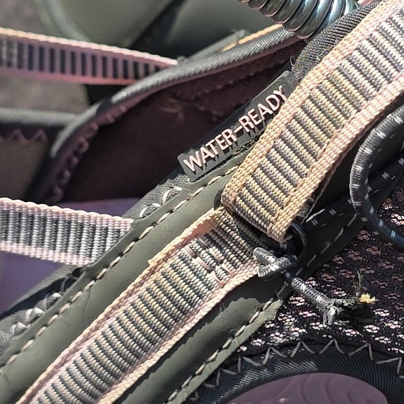 jbu by jambu women's‎ 9 Water Sandals Grey Adjustable Strap Drawstring Outdoor - Picture 8 of 9